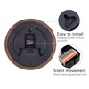 14 Inch Wood Wall Clock Retro Wooden Wall Clocks Battery