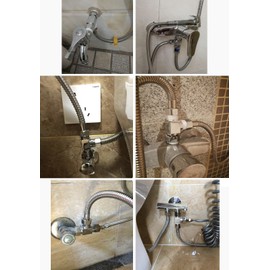 1/2" Brass Chrome 3 Way Diverter, Hose Fitting Tee, T Shape Adapter Connector for Angle Valve Hose, Bath Shower Arm, Toilet Bidet Sprayer Faucet