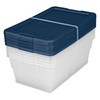 Sterilite Stackable 6 Quart Home Storage Box with Handles and