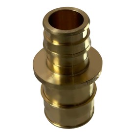 1 Piece XFITTING 1" x 3/4" Pex A Reducing Coupling, F1960 Pex A Expansion Coupling, Brass
