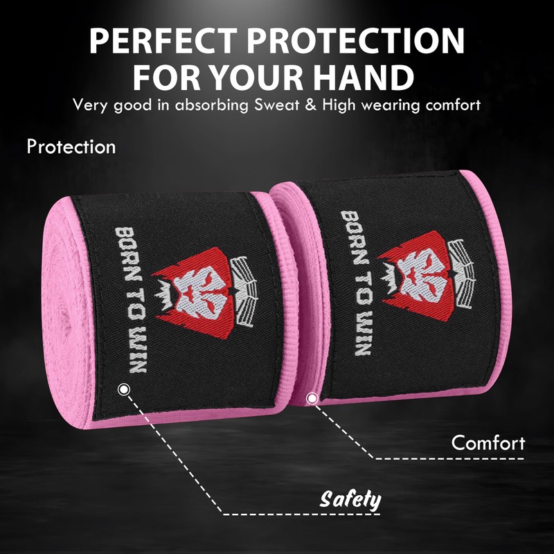 Born To Win Hand Wraps Boxing Inner Gloves With Wrist