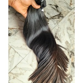 Support to Dye and Bleach to Blonde Raw Human Double Drawn Raw Hair Extensions Natural Burmese Curly and Natural Wave Bundlescolor: bouncy curly 1 bundle, Stretched Length: 28"