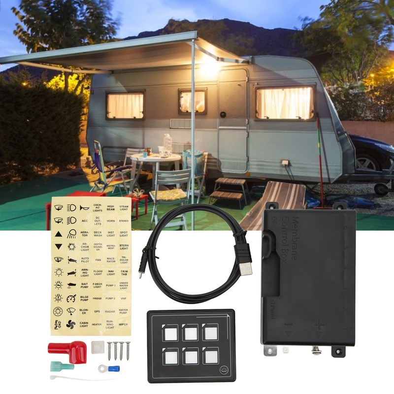 6P Switch Panel Bluetooth APP Control IP66 Waterproof Backlight M4