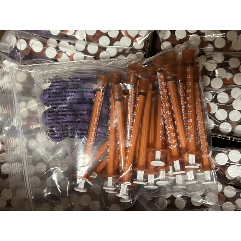 NeoMed 1mL 1cc Oral/Enternal Dose Syringe Dispenser Clear 25/PK BA-S1NC