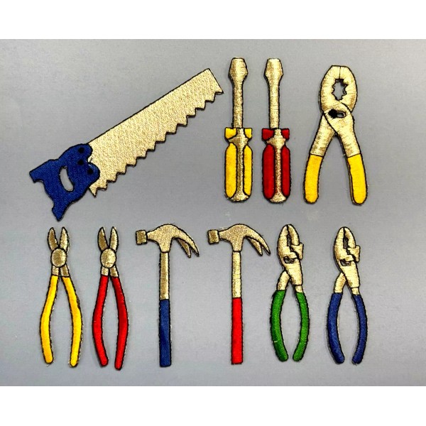 Tools Iron & Sew on Patches 10pc Lot Tools Iron