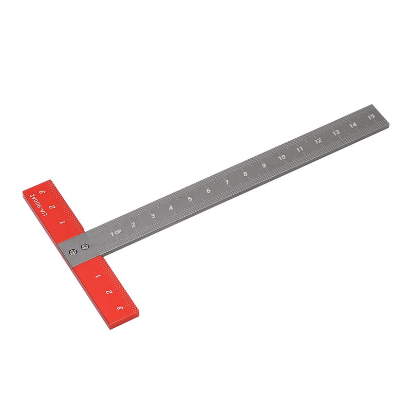 T Square Ruler Aluminum Alloy Accurate Scale Multifunctional Portable Woodworking