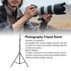 Photography Tripod Stand 2.1m Secure Structure Portable Adjustable Camera Tripod
