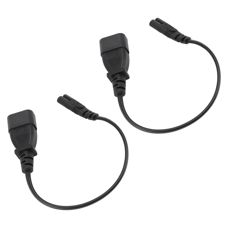 IEC320 C14 Male to IEC320 C7 Female Power Adapter Cable