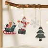 Christmas Tree Decorations, Resin Snowflake Snowman Sock Sled Christmas Tree
