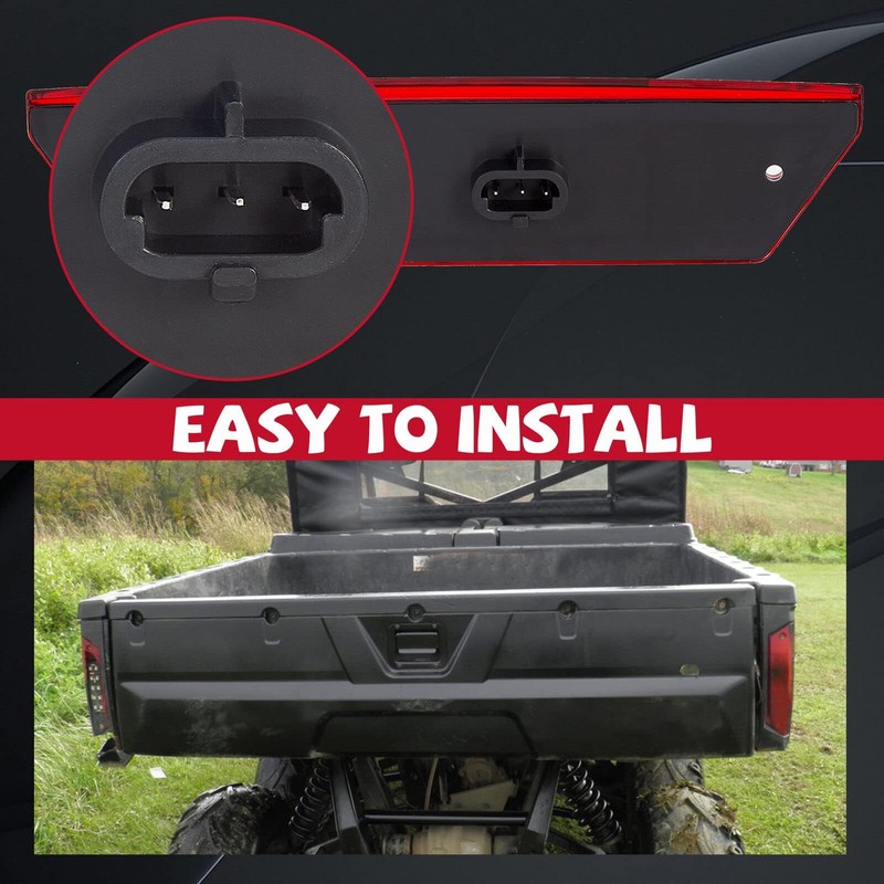 HECASA TailLight Lamp Compatible with 2009-2016 Polaris Ranger 500 700