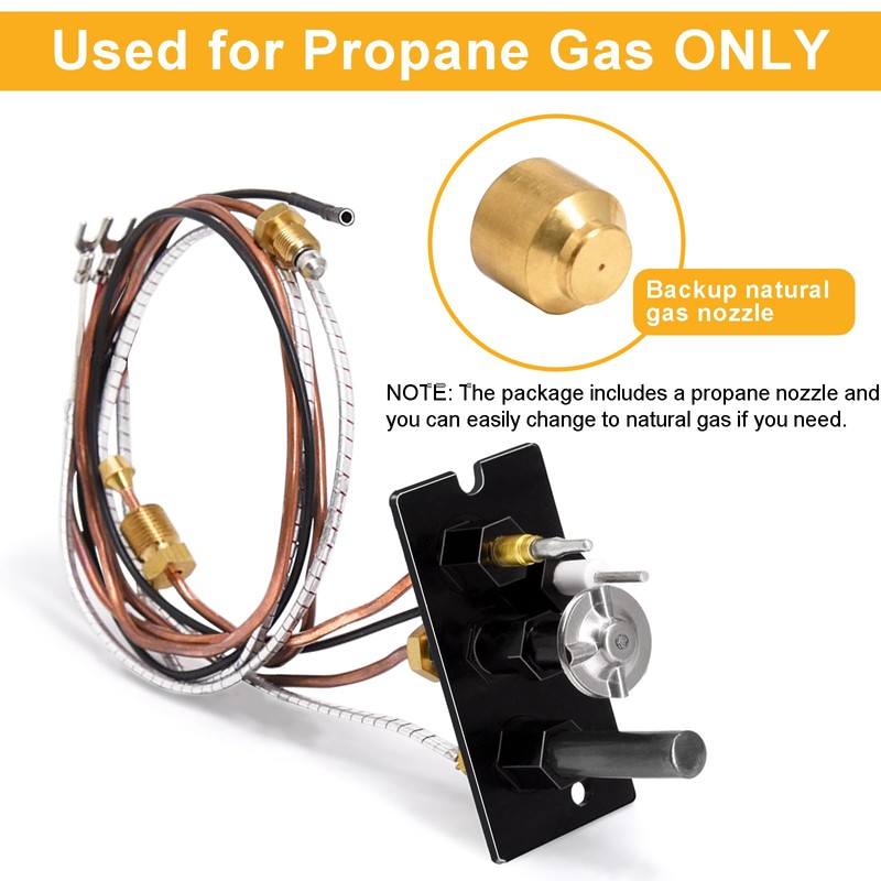Criditpid 10002265 Propane Gas (LP) Pilot Assembly Replacement Parts for