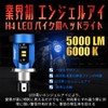 Camelight CCFL Motorcycle LED Headlight H4 / HS1 Hi/Lo DC