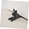 STOBOK Cast Iron Cat Shape Door Stopper Heavy Duty Wedge