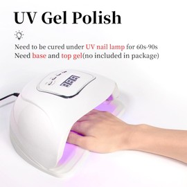 Coral Gel Polish, 0.5 Fl Oz HEMA & TPO Free Coral Peach Orange Gel Nail Polish Soak off U V LED Spring Summer Nail Design Manicure Salon