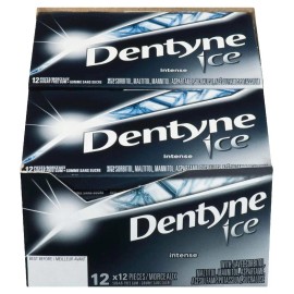 Mondelez International Dentyne Ice, Gum, Intense, 12 Count {Imported from Canada}