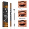 MisFun Eyebrow Pencil, 2-in-1 Dual-Ended Microblading Eyebrow Pencil, Smudge-proof Eyebrow