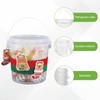 LOYORTY 30PCS 34 oz Plastic Ice Cream Containers, Clear Buckets