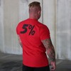 5% Nutrition Rich Piana Weightlifting Workout T-Shirt Gym Tee Muscle