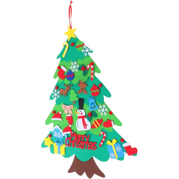 Toddmomy Juego De Árboles De Navidad Fieltro Colgante De Árbol