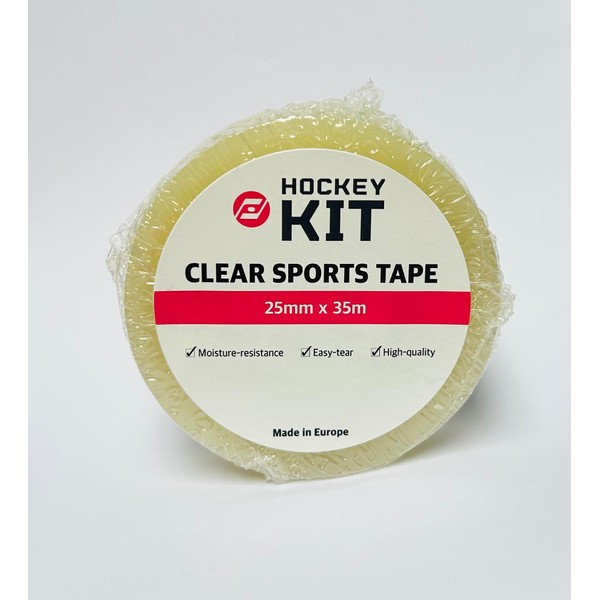 Clear Tape for Hockey Shin/Sock/Leg 25mm x 33m - Clear
