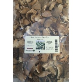 OliveNation Dried Oyster Mushrooms, Organic Sliced Mushroom, Non-GMO, Gluten Free, Kosher, Vegan - 16 ounces