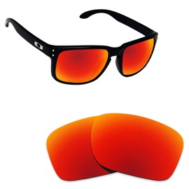 Alphax Fire Red Polarized Replacement Lenses for Oakley Holbrook