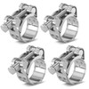 Poppstar Set of 4 hinge bolt clamps stainless steel hose