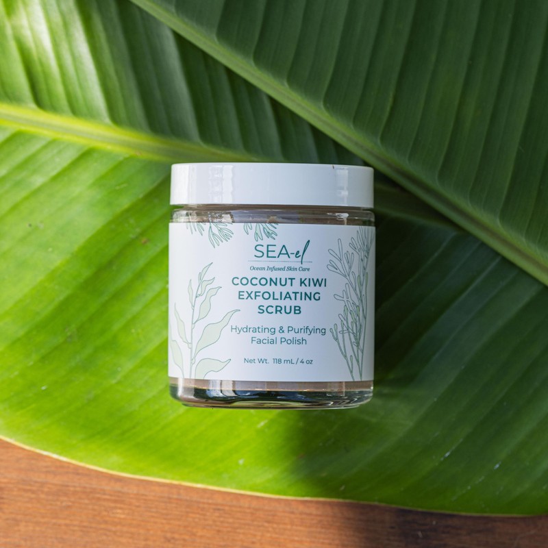 Sea El Coconut Kiwi Exfoliating Face Scrub Hydrating Calming &