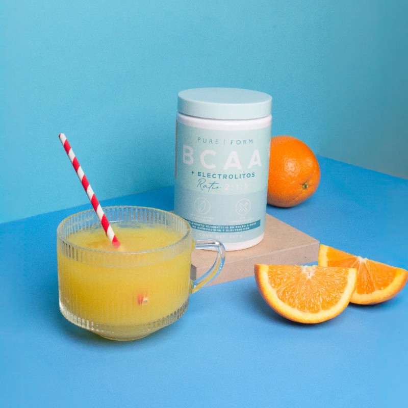Pure Form: Bcaa + Electrólitos 207g Sabor: Naranja-mandarina