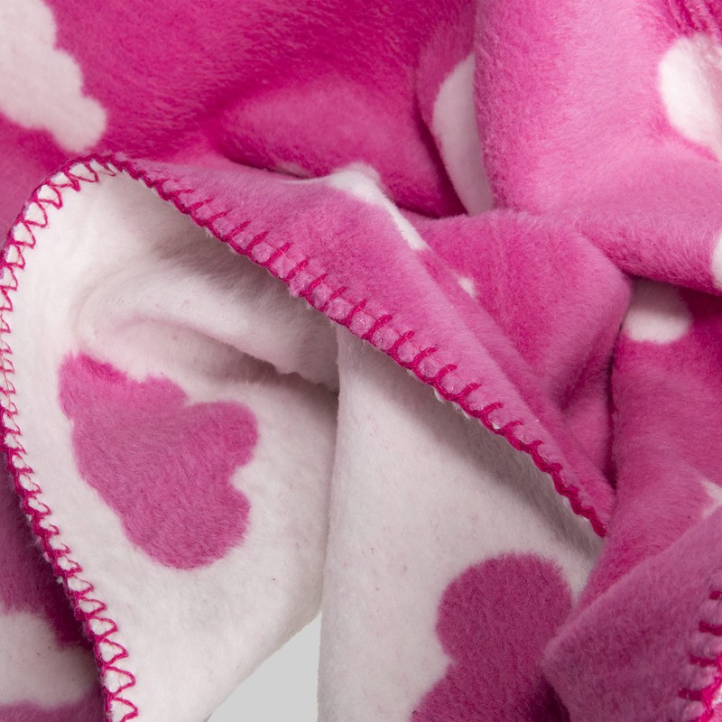 Clair de Lune Reversible Cloud Fleece Baby Blanket, Super Soft