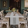 BAZIOE Linen Fabric Table Runner Grey Modern Exquisite Table Runner