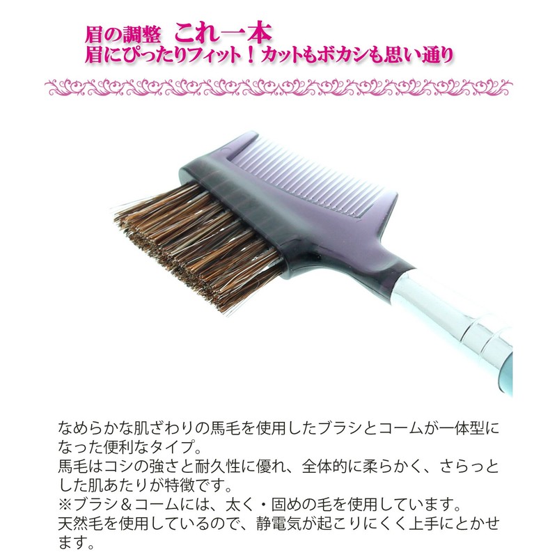 Shishida Seishindo PA-05 Makeup Brush, Brush & Comb