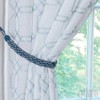 Home Queen Handwoven Rope Curtain Tiebacks for Drapes, 2 Pack