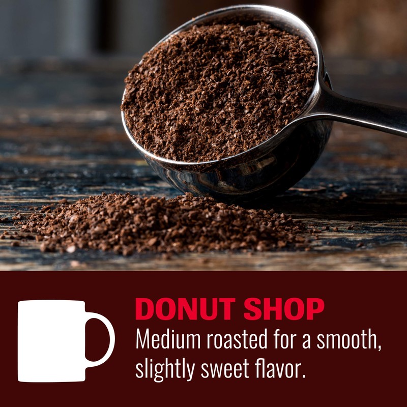 Hills Bros. Donut Shop Ground Coffee – Premium Arabica Coffee