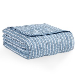 L'AGRATY Weighted Blanket - 48"x72" 15lbs Cooling Breathable Heavy Blanket Microfiber Material with Glass Beads Big Blanket for Adult All-season Summer Fall Winter Soft Thick Comfort Blanket