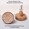 IndianShelf 18 Pack- Boho Knobs- Wood Knobs for Cabinets and