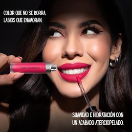 Goc Labial Liquido Matte Liquid Lipstick Resistente Agua Larga Duración Reseca Labios Cuartea Manchas Color Happy Mocha Gmlc11