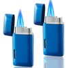 Futlidys 2 Pack Mini Torch Lighter Butane Refillable, Double Flame