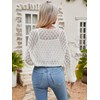 Famulily Ladies Casual Open Front Crop Cardigans Soft Hollow Out