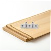 TEHAUX Stainless Steel Sliding Barn Door Stopper Easy Install Wood