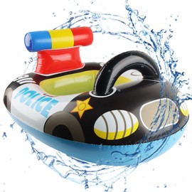 Inflatable Swimming Ring Police Car, XiXiRan Swimming Ring for Children, Swimming Aid for Children, Baby Swimming Ring Car, Swimming Circle for Children, Inflatable Swimming Hoop, Children's Swimming