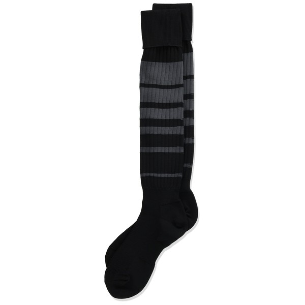 wundou P30-34 Rugby Socks, Sweat Absorbent, Quick Drying, Black