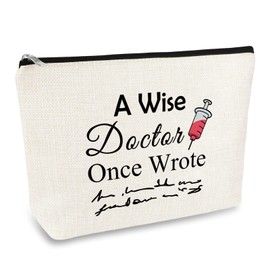 Doctor Appreciation Gift Doctor Makeup Bag for Women Thank You Gift for Doctor Cosmetic Bag Doctor Retirement Gift Funny Doctor Birthday Gifts Dentist Hygienist Physician Doctors Nurse Day Gift