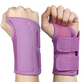 NuCamper Breathable Wrist Support Wrist Bandage with Metal Splint Stabiliser Men Women Wrist Brace Adjustable Wrist Splint for Arthritis, Tendonitis, Sprain