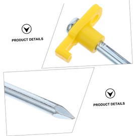 CORHAD Camping Tent Stakes Large Head 10pcs Steel Ground Nails for Outdoor Use Easy to Drive Durable