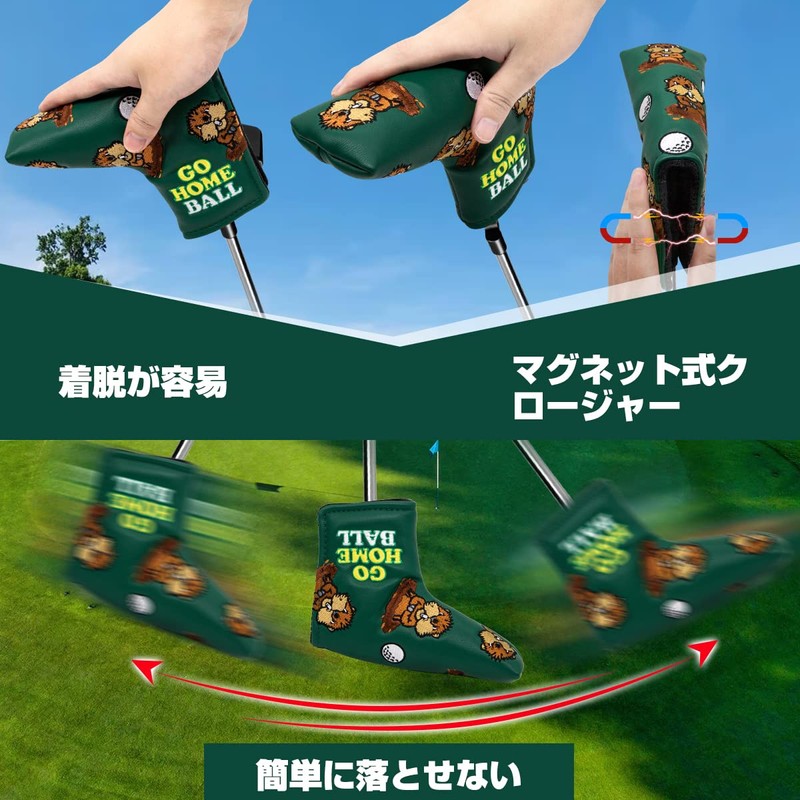Golf Putter Cover Groundhog Putter Head Cover Blade Putter Cover
