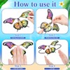 Seenelling 88 Pcs Flying Butterfly Craft Kit with 64 Wind