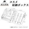 HIRAISM Cosmetics Storage Acrylic Box Stand Cosmetics Accessory Organizer, Clear