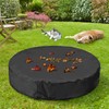 Niubya Round Dog Pool Cover, Foldable Pet Swimming Pool Cover,