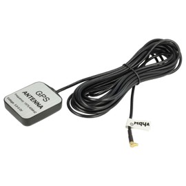 vhbw GPS Antenna Compatible with Navilock Compact Flash (BC-307) Navi with MMCX Connector - Magnetic Base, 5 m, Black